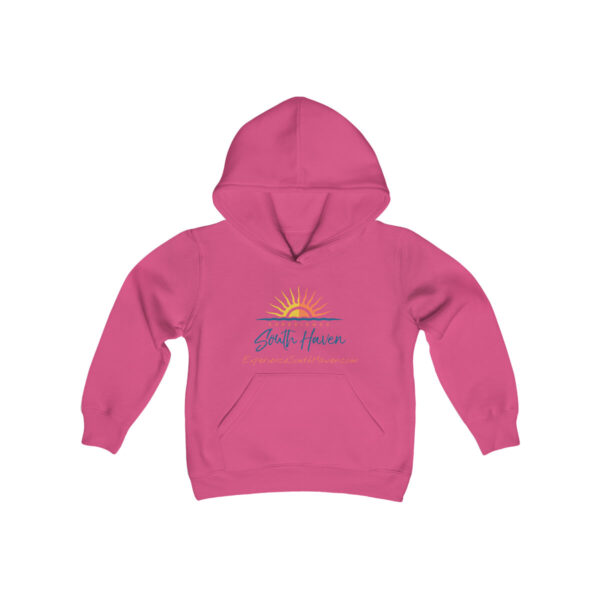 Experience South Haven - Youth Heavy Blend Hooded Sweatshirt - Image 29