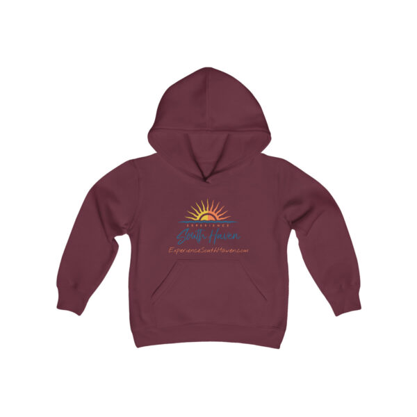 Experience South Haven - Youth Heavy Blend Hooded Sweatshirt - Image 13