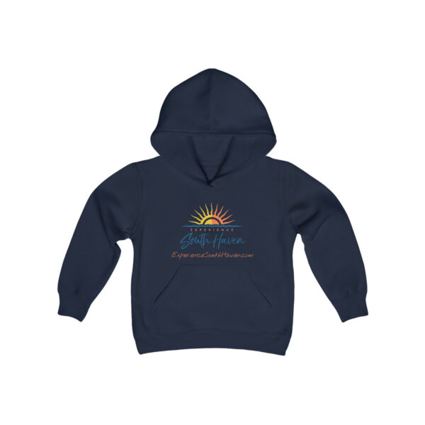 Experience South Haven - Youth Heavy Blend Hooded Sweatshirt - Image 25