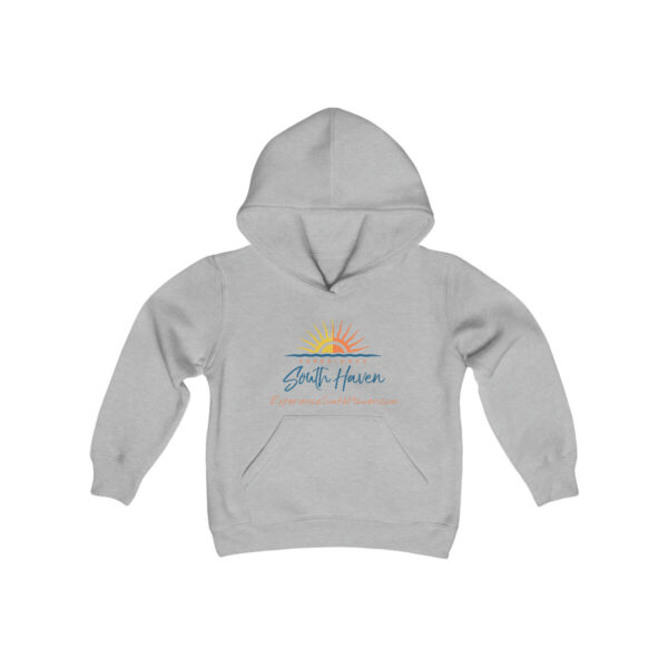 Experience South Haven - Youth Heavy Blend Hooded Sweatshirt - Image 7
