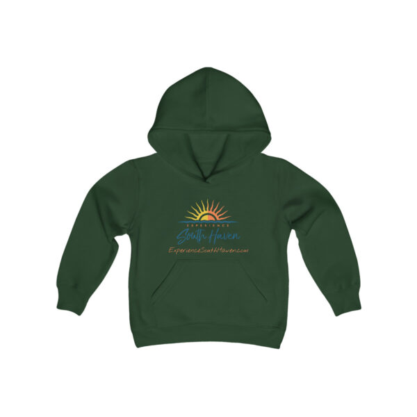 Experience South Haven - Youth Heavy Blend Hooded Sweatshirt - Image 15