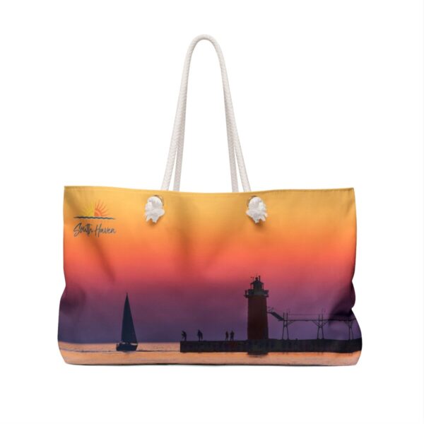 Experience South Haven Orange & Purple- Weekender Bag - Image 2