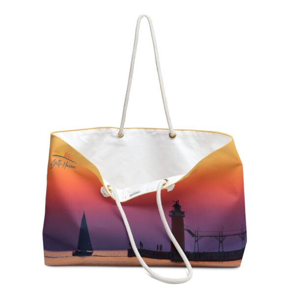 Experience South Haven Orange & Purple- Weekender Bag - Image 3