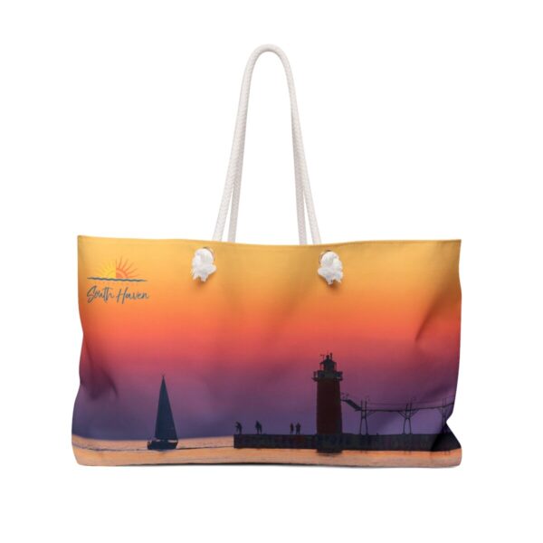 Experience South Haven Orange & Purple- Weekender Bag