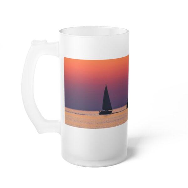Experience South Haven - Frosted Glass Beer Mug - Image 4