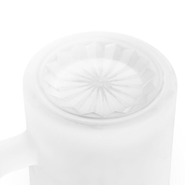 Experience South Haven - Purple Lighthouse - Frosted Glass Beer Mug - Image 6
