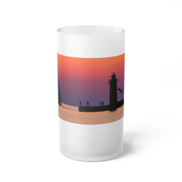 Experience South Haven - Frosted Glass Beer Mug - Image 2